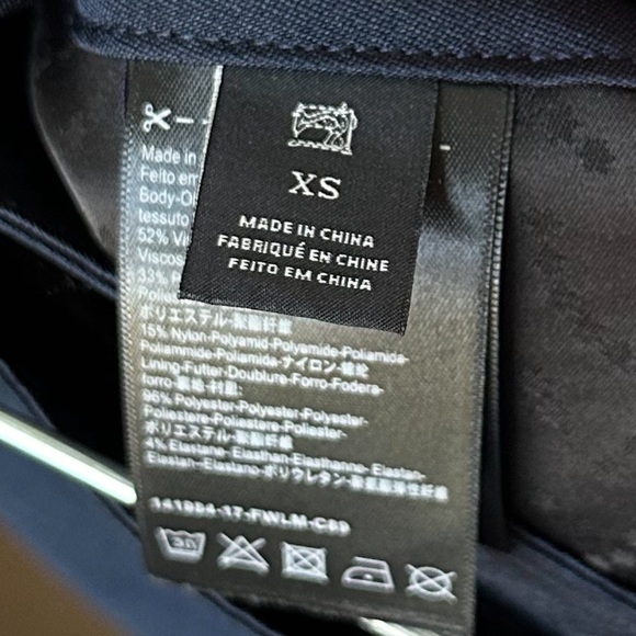 Scotch & Soda Wrap Zip Mini Skirt Navy Blue XS - Picture 8 of 9